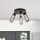 Industrial Black Chandelier, 50 cm Diameter, 30 cm Height | Metal Body, 3 x E27 Sockets, IP20 | Modern Lighting for Home & Office Spaces