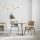 Modern White Chandelier, 94 cm Diameter, 61 cm Height | Metal Body, E27 Socket, Max 40W | Elegant Lighting for Home & Office Décor