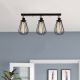 Industrial Black Chandelier, Metal Body, 66 cm Diameter, 29 cm Height | E27 Socket, Max 40W | Stylish Lighting for Modern Spaces, IP20 Rated