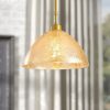 Modern Gold Chandelier, Metal Body, 34 cm Diameter, 85 cm Height | E27 Socket, IP20 | Glamorous Design for Southwestern & Novelty Decor