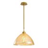 Modern Gold Chandelier, Metal Body, 34 cm Diameter, 85 cm Height | E27 Socket, IP20 | Glamorous Design for Southwestern & Novelty Decor
