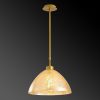 Modern Gold Chandelier, Metal Body, 34 cm Diameter, 85 cm Height | E27 Socket, IP20 | Glamorous Design for Southwestern & Novelty Decor
