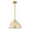 Modern Gold Chandelier, Metal Body, 34 cm Diameter, 85 cm Height | E27 Socket, IP20 | Glamorous Design for Southwestern & Novelty Decor