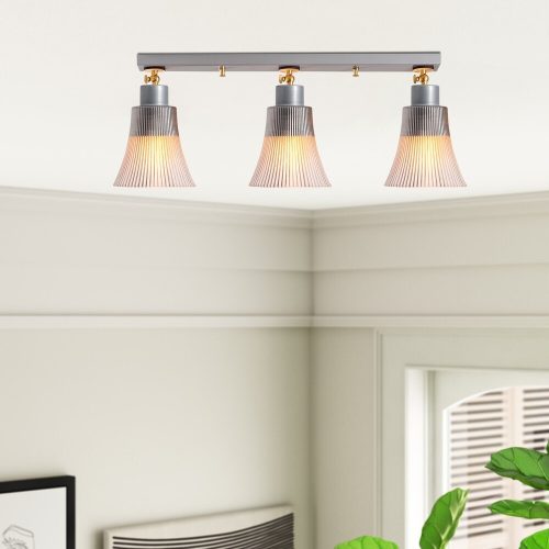 Elegant Scandinavian Chandelier, Metal Body & Wooden Base, 62 cm Diameter, 22 cm Height | 3 x E27 Socket, Silver Finish | Stylish Lighting for Modern Spaces