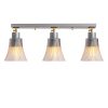 Elegant Scandinavian Chandelier, Metal Body & Wooden Base, 62 cm Diameter, 22 cm Height | 3 x E27 Socket, Silver Finish | Stylish Lighting for Modern Spaces