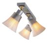 Elegant Scandinavian Chandelier, Metal Body & Wooden Base, 62 cm Diameter, 22 cm Height | 3 x E27 Socket, Silver Finish | Stylish Lighting for Modern Spaces