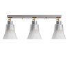 Elegant Scandinavian Chandelier, Metal Body & Wooden Base, 62 cm Diameter, 22 cm Height | 3 x E27 Socket, Silver Finish | Stylish Lighting for Modern Spaces
