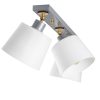 Elegant Scandinavian Chandelier, Silver Finish, 68 cm Diameter | MDF Body, Glass Cap, 3 x E27 Max 40W | Stylish Lighting for Modern Spaces