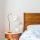 Modern Table Lamp with Metal Body & Wooden Base, 52 cm Height, 16 cm Diameter, E27 Socket, White Color | Stylish Glam & Scandinavian Design for Home Decor
