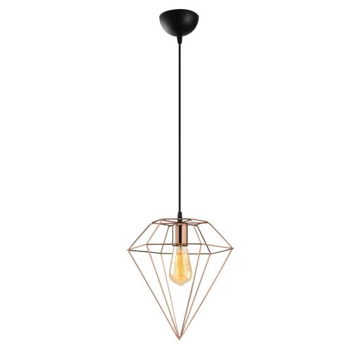 Opviq, 892OPV1621, Elegant copper chandelier, 30 x 30 cm, height 128 cm | Adjustable, metal housing, E27 socket, max 40W | Charming lighting for modern spaces