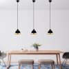 Elegant Black Chandelier, Adjustable Height 25-112 cm, Metal Body, Ø17 cm Shade, E27 Socket, Perfect for Modern Living Spaces | Stylish & Functional Lighting