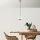 Elegant White Chandelier, Adjustable Height 25-112 cm, Metal Body, Ø17 cm Shade, E27 Socket, 40W Max, Perfect for Modern Home Décor & Lighting