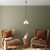 Elegant White Chandelier, Adjustable Height 25-112 cm, Metal Body, Ø17 cm Shade, E27 Socket, 40W Max, Perfect for Modern Home Décor & Lighting