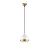 Elegant White Chandelier, Adjustable Height 25-112 cm, Metal Body, Ø17 cm Shade, E27 Socket, 40W Max, Perfect for Modern Home Décor & Lighting