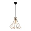 Elegant Copper & Black Chandelier, 37 cm Diameter, 131 cm Height | Adjustable, E27 Socket, IP20 | Perfect for Glamorous Home Décor & Lighting