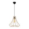 Elegant Copper & Black Chandelier, 37 cm Diameter, 131 cm Height | Adjustable, E27 Socket, IP20 | Perfect for Glamorous Home Décor & Lighting