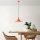 Stylish Orange Chandelier, Metal Body, Adjustable Height 30-117 cm, Ø30 cm Shade, E27 Socket, Perfect for Modern Living Spaces, Elegant Design