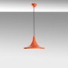 Stylish Orange Chandelier, Metal Body, Adjustable Height 30-117 cm, Ø30 cm Shade, E27 Socket, Perfect for Modern Living Spaces, Elegant Design