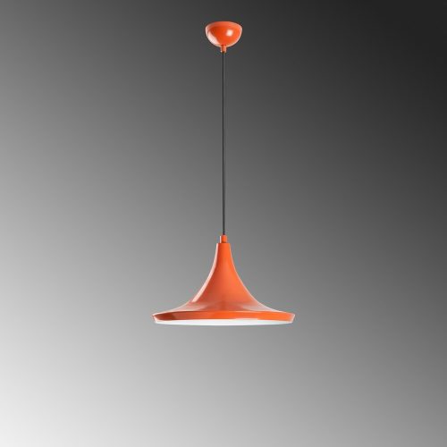 Opviq, 892OPV2106, Stylish orange chandelier, metal body, adjustable height 30-117 cm, Ø30 cm shade, E27 socket, perfect for modern living spaces, elegant design