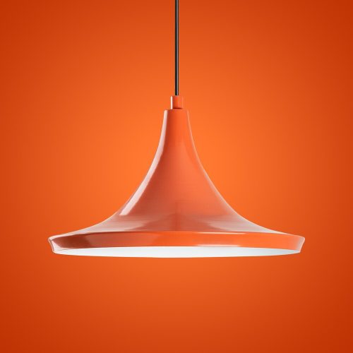 Opviq, 892OPV2106, Stylish orange chandelier, metal body, adjustable height 30-117 cm, Ø30 cm shade, E27 socket, perfect for modern living spaces, elegant design