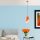 Stylish Orange Chandelier, Adjustable Height 32-121 cm, Metal Body, Ø14 cm Shade, E27 Socket, Perfect for Modern Spaces, IP20 Rated