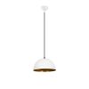 Elegant Modern Chandelier, White & Gold, 30 cm Diameter, 111 cm Height | Adjustable, E27 Socket, IP20 | Perfect for Glam & Scandinavian Decor