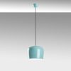Turquoise Metal Chandelier, Adjustable Height 24-114 cm, Ø23 cm Shade, E27 Socket, Stylish Lighting for Modern Spaces, IP20 Rated, Elegant Design