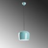 Turquoise Metal Chandelier, Adjustable Height 24-114 cm, Ø23 cm Shade, E27 Socket, Stylish Lighting for Modern Spaces, IP20 Rated, Elegant Design