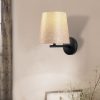 Modern Wall Lamp, Black & Cream, 18 x 22 cm | Metal Body, E27 Socket, 40W Max | Stylish Industrial & Scandinavian Design, Easy Setup Included