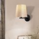 Modern Wall Lamp, Black & Cream, 18 x 22 cm | Metal Body, E27 Socket, 40W Max | Stylish Industrial & Scandinavian Design, Easy Setup Included