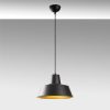 Modern Industrial Chandelier, Black & Gold, 30 cm Diameter, 116 cm Height | Adjustable, E27 Socket, IP20 | Perfect for Scandinavian Home Decor