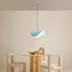 Turquoise Metal Chandelier, Adjustable Height 25-112 cm, Ø10 Base Plate, 90 cm Cable, E27 Socket (Max 40W) | Stylish Lighting for Modern Spaces
