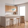 Turquoise Metal Chandelier, Adjustable Height 25-112 cm, Ø10 Base Plate, 90 cm Cable, E27 Socket (Max 40W) | Stylish Lighting for Modern Spaces