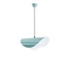 Turquoise Metal Chandelier, Adjustable Height 25-112 cm, Ø10 Base Plate, 90 cm Cable, E27 Socket (Max 40W) | Stylish Lighting for Modern Spaces