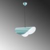 Turquoise Metal Chandelier, Adjustable Height 25-112 cm, Ø10 Base Plate, 90 cm Cable, E27 Socket (Max 40W) | Stylish Lighting for Modern Spaces