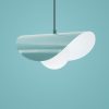 Turquoise Metal Chandelier, Adjustable Height 25-112 cm, Ø10 Base Plate, 90 cm Cable, E27 Socket (Max 40W) | Stylish Lighting for Modern Spaces