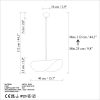 Elegant Mint Chandelier, Adjustable Height 25-112 cm, Metal Body, Ø10 Base Plate, 1 x E27 Socket (Max 40W) | Perfect for Modern Home Decor