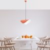 Stylish Orange Chandelier, Metal Body, Adjustable Height 25-112 cm, Ø10 Base Plate, E27 Socket Max 40W, Perfect for Modern Decor | IP20 Rated