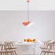 Stylish Orange Chandelier, Metal Body, Adjustable Height 25-112 cm, Ø10 Base Plate, E27 Socket Max 40W, Perfect for Modern Decor | IP20 Rated