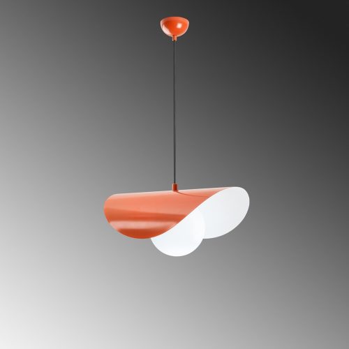 Opviq, 892OPV2066, Stylish orange chandelier, metal body, adjustable height 25-112 cm, Ø10 base, E27 socket Max 40W, perfect for modern decoration | IP20 rated