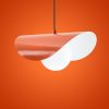 Stylish Orange Chandelier, Metal Body, Adjustable Height 25-112 cm, Ø10 Base Plate, E27 Socket Max 40W, Perfect for Modern Decor | IP20 Rated