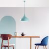 Turquoise Metal Chandelier, Ø41 cm, Adjustable Height 42-133 cm, E27 Socket, Stylish Design for Modern Spaces, Perfect for Home & Office Decor