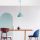 Opviq, 892OPV1965, Turquoise Metal Chandelier, Ø41 cm, Adjustable Height 42-133 cm, E27 Socket, Stylish Design for Modern Spaces, Perfect for Home & Office Decor