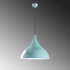 Turquoise Metal Chandelier, Ø41 cm, Adjustable Height 42-133 cm, E27 Socket, Stylish Design for Modern Spaces, Perfect for Home & Office Decor