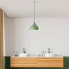 Elegant Mint Chandelier, Adjustable Height 42-133 cm, Metal Body Ø41 h:35 cm, 1 x E27 Socket, Perfect for Modern Home Décor | Stylish & Functional Lighting