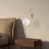 Elegant Gold Wall Lamp, Metal Body, 15 x 25 x 44 cm | E27 Socket, Max 40W, Non-Adjustable Height | Stylish Lighting for Modern Interiors
