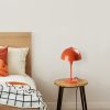 Opviq, 892OPV2221, Stylish Orange Table Lamp, Metal Body, 20 x 20 x 35 cm | 40W Max, 200 cm Cable, On/Off Switch | Perfect for Modern Decor & Ambiance