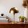 Elegant Gold Table Lamp, Metal Body, 20 x 20 x 35 cm | E14 Socket, Max 40W, 200 cm Cable, On/Off Switch | Stylish Lighting for Home & Office Decor