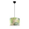 Modern Tropical Chandelier, Metal Body, 40 cm Diameter, Adjustable Height 124 cm, E27 Socket, Elegant Flower Design for Stylish Home Décor