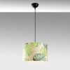 Modern Tropical Chandelier, Metal Body, 40 cm Diameter, Adjustable Height 124 cm, E27 Socket, Elegant Flower Design for Stylish Home Décor